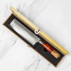 Katana Saya Volcanic 18cm Damascus Nakiri Knife