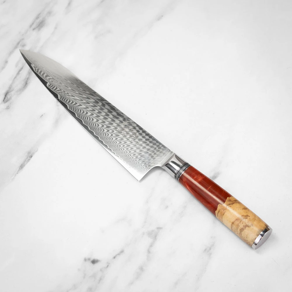 Katana Saya Volcanic 20cm Damascus Gyuto Knife 4 Katana Saya Volcanic 20cm Damascus Gyuto Knife - Image 2