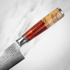 Katana Saya Volcanic 20cm Damascus Gyuto Knife 20 Katana Saya Volcanic 20cm Damascus Gyuto Knife -Kitchen Knife Store ker 04 katanasaya damascus gyuto volcanic 3