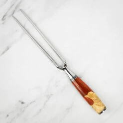 Katana Saya Volcanic 2pc Damascus Carving Set -Kitchen Knife Store ker 2015 2 katana damascus volcanic carving 6