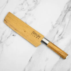 Katana Saya Flame 18cm Damascus Nakiri Knife 22 Katana Saya Flame 18cm Damascus Nakiri Knife -Kitchen Knife Store kfo 03 katanasaya nakiri olivewood 18cm flame 5