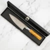 Katana Saya Flame 15cm Damascus Chef's Knife -Kitchen Knife Store kfo 14 katanasaya flame chef olivewood 20cm 3