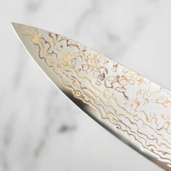 Katana Saya Flame 15cm Damascus Chef's Knife -Kitchen Knife Store kfo 14 katanasaya flame chef olivewood 20cm 4