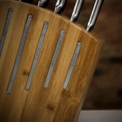 Jean Dubost Kimono Kitchen Pradel Knife Set With Bamboo Knife Block 16 Jean Dubost Kimono Kitchen Pradel Knife Set With Bamboo Knife Block -Kitchen Knife Store kimonokitchenknifeset3