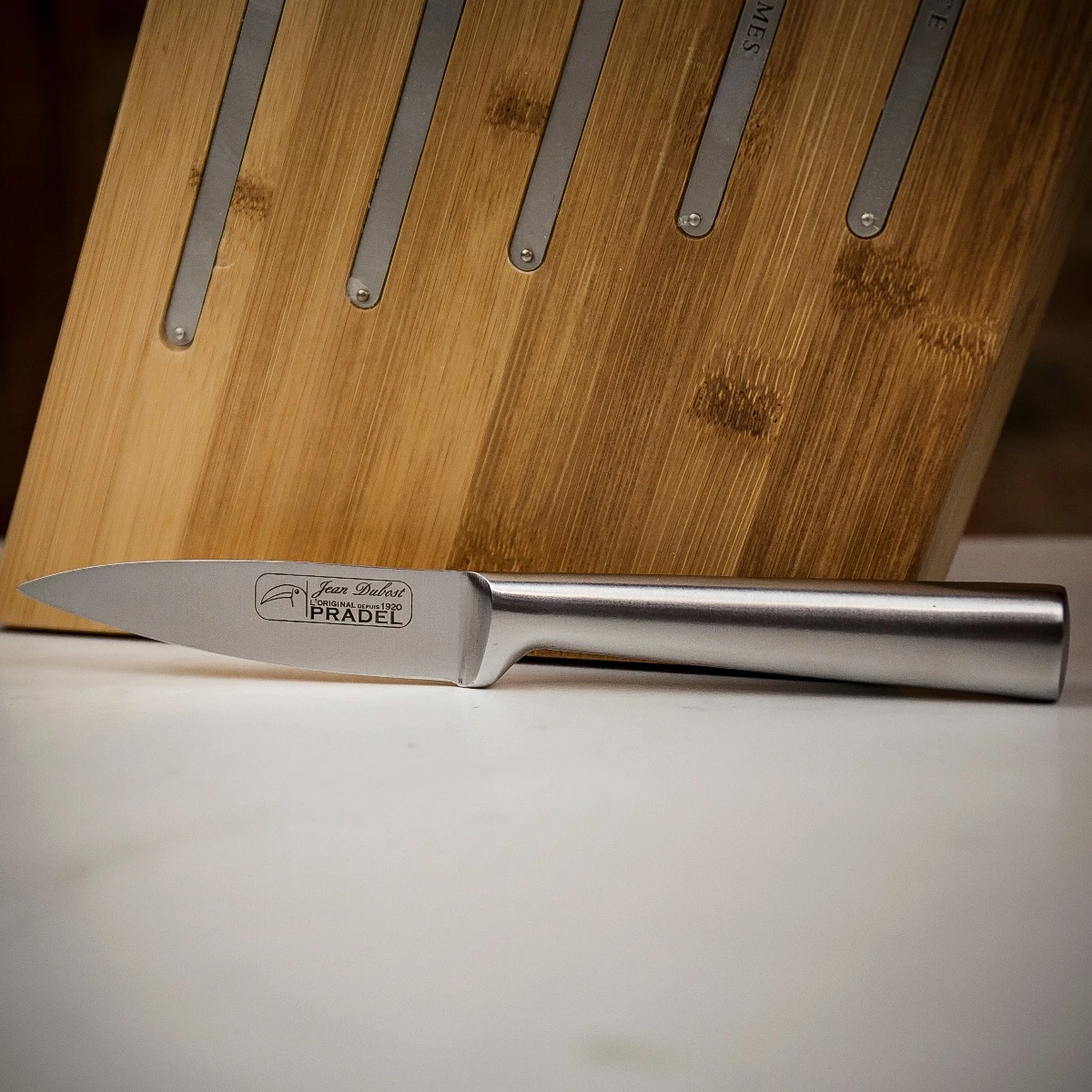 Jean Dubost Kimono Kitchen Pradel Knife Set With Bamboo Knife Block 4 Jean Dubost Kimono Kitchen Pradel Knife Set With Bamboo Knife Block - Image 2