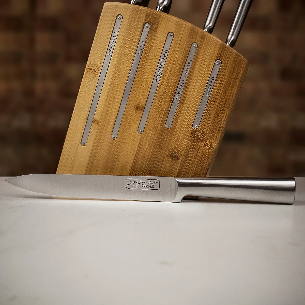 Jean Dubost Kimono Kitchen Pradel Knife Set With Bamboo Knife Block 5 Jean Dubost Kimono Kitchen Pradel Knife Set With Bamboo Knife Block - Image 3