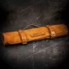 Crafted Cognac Leather Knife Roll