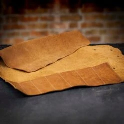 Crafted Cognac Leather Knife Roll -Kitchen Knife Store kniferollcognac4