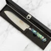 Katana Saya Pearl 18cm Damascus Santoku Knife 2 Katana Saya Pearl 18cm Damascus Santoku Knife -Kitchen Knife Store kp 02 katanasaya pearl santoku 18cm 3