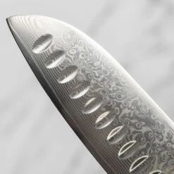Katana Saya Pearl 18cm Damascus Santoku Knife 16 Katana Saya Pearl 18cm Damascus Santoku Knife -Kitchen Knife Store kp 02 katanasaya pearl santoku 18cm 5
