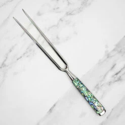 Katana Saya Pearl 2pc Damascus Carving Set -Kitchen Knife Store kp 2015 katanasaya pearl piece carving set 4