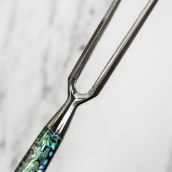 Katana Saya Pearl 2pc Damascus Carving Set -Kitchen Knife Store kp 2015 katanasaya pearl piece carving set 6