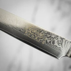 Katana Saya Pearl 2pc Damascus Carving Set -Kitchen Knife Store kp 2015 katanasaya pearl piece carving set 7