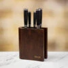 Katana Saya Pakkawood 6pc Damascus Knife Block Set -Kitchen Knife Store ks 600 6b katanasaya pakkawood knife block 1