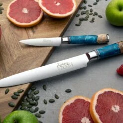 Katana Saya Ocean 6pc Damascus Knife Block Set -Kitchen Knife Store kselementslifestyle04 ocean keb 15 keb 11 2510b500 2b53 45d0 b678 48ca6e4583fa