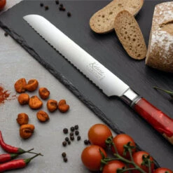 Katana Saya Volcanic 3pc Damascus Knife Set -Kitchen Knife Store kselementslifestyle07 volcanic ker 16