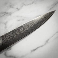 Katana Saya Pakkawood 20cm Damascus Carving Knife -Kitchen Knife Store ksl15 katanasaya damascus 5