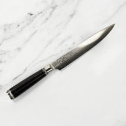 Katana Saya Pakkawood 20cm Damascus Carving Knife -Kitchen Knife Store ksl15 katanasaya damascus 6