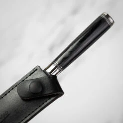 Katana Saya Pakkawood 12cm Utility Knife 15 Katana Saya Pakkawood 12cm Utility Knife -Kitchen Knife Store ksl 12 katanasaya pakkawood utility 3