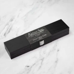 Katana Saya Pakkawood 12cm Utility Knife 17 Katana Saya Pakkawood 12cm Utility Knife -Kitchen Knife Store ksl 12 katanasaya pakkawood utility box