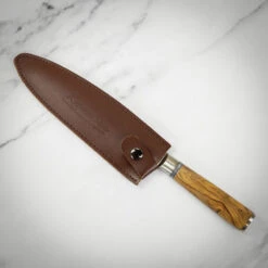 Katana Saya Olivewood 20cm Damascus Carving Knife 13 Katana Saya Olivewood 20cm Damascus Carving Knife -Kitchen Knife Store kso15 katanasaya damascus 4