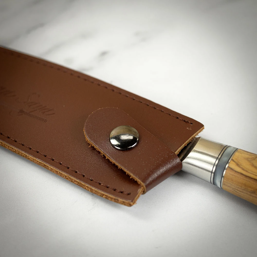 Katana Saya Olivewood 20cm Damascus Carving Knife 5 Katana Saya Olivewood 20cm Damascus Carving Knife - Image 3