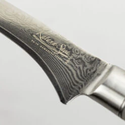 Katana Saya Olivewood 15cm Damascus Boning Knife -Kitchen Knife Store kso 13 katanasaya olivewood boning knife 5