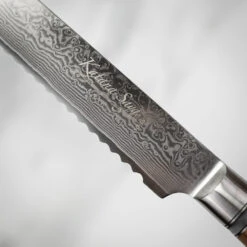 Katana Saya Olivewood 20cm Bread Knife -Kitchen Knife Store kso 16 katanasaya olive wood bread 4