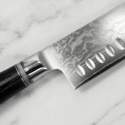 Katana Saya Pakkawood 18cm Damascus Santoku Knife 14 Katana Saya Pakkawood 18cm Damascus Santoku Knife -Kitchen Knife Store ksw 02 kayanasaya damascus santuko 5