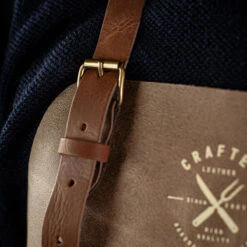 Crafted Vintage Leather Apron 30 Crafted Vintage Leather Apron -Kitchen Knife Store leatheraprongrey 3 1