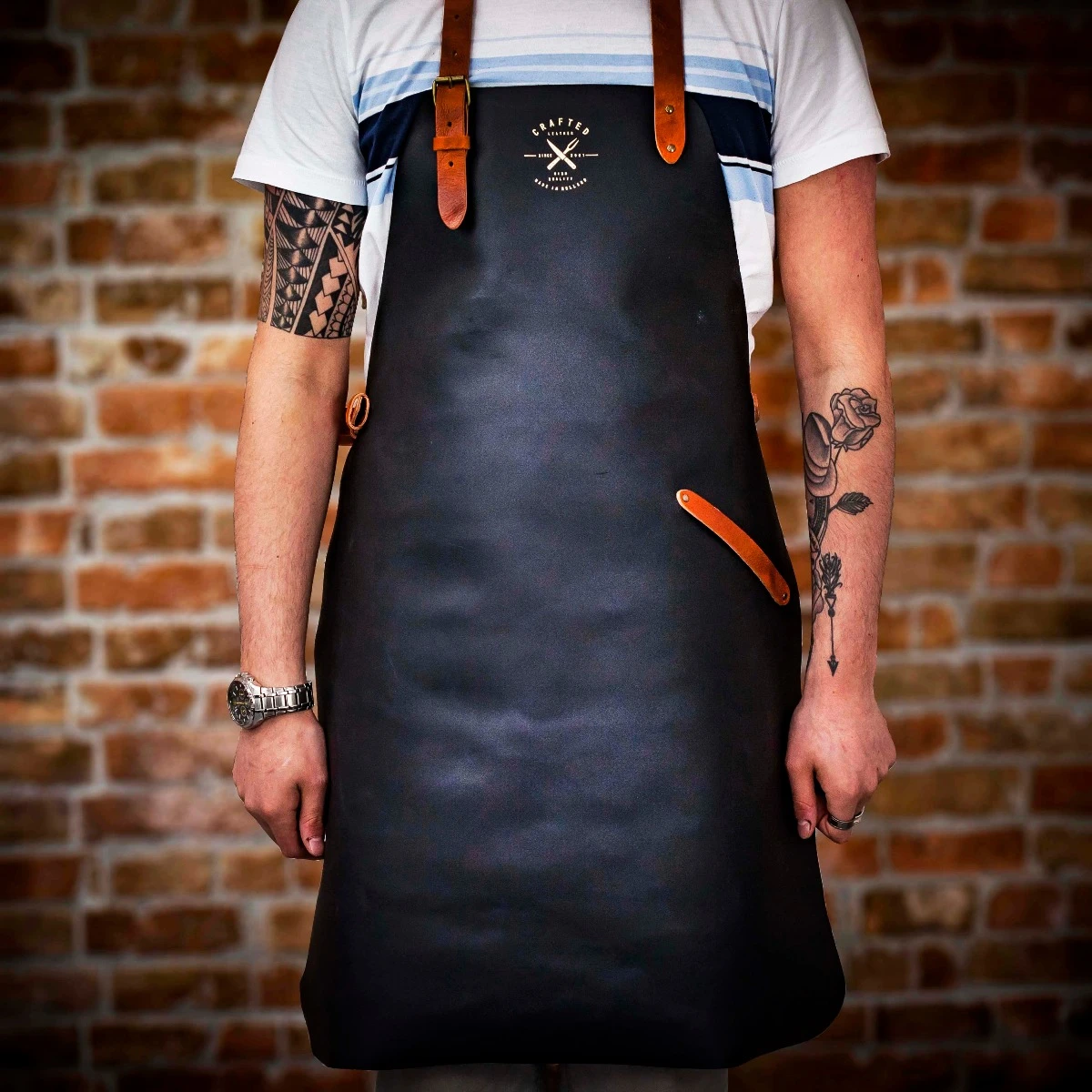 Crafted Vintage Leather Apron 3 Crafted Vintage Leather Apron
