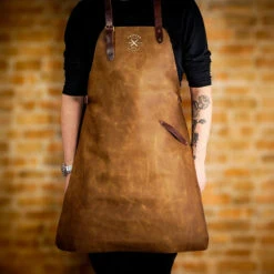 Crafted Vintage Leather Apron 21 Crafted Vintage Leather Apron -Kitchen Knife Store longsandapron 1