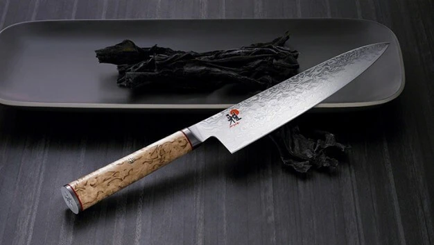Miyabi 5000MCD Gyuto Knife 20cm Damascus Blade, Birchwood Handle 5 Miyabi 5000MCD Gyuto Knife 20cm Damascus Blade, Birchwood Handle - Image 3