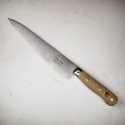 Jean Dubost Pradel 1920 Oak Handle 8" Chef Knife -Kitchen Knife Store oakhandlechefknife3