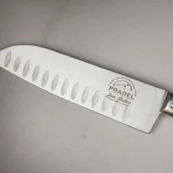 Jean Dubost Pradel 1920 Oak Handle 6.5" Santoku Knife -Kitchen Knife Store oaksantoku3
