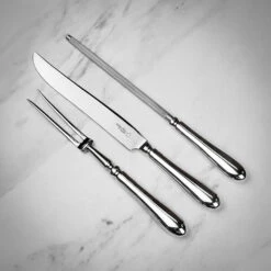 Arthur Price Of England Old English Silver Plate 3pc Carving Set