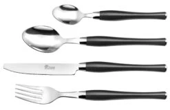 Pradel Excellence Manoir 16-Piece Cutlery Set - Black Handles