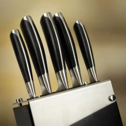 Rockingham Forge Equilibrium 6pc Knife Block Set -Kitchen Knife Store rf 6255b rockinghamforge equilibrium knifeblock 4