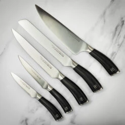 Rockingham Forge Equilibrium 6pc Knife Block Set -Kitchen Knife Store rf 6255b rockinghamforge equilibrium knifeblock 6