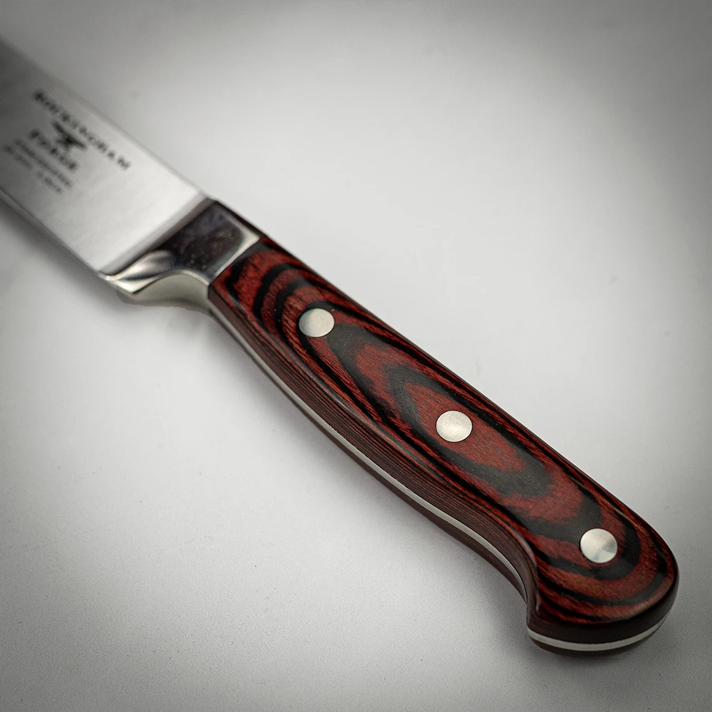 Rockingham Forge 8" Stainless Steel Carving Knife - Riveted Pakkawood Handles / Full Tang 4 Rockingham Forge 8" Stainless Steel Carving Knife - Riveted Pakkawood Handles / Full Tang - Image 2