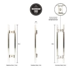 Rockingham Forge 12" Magnetic Stainless Steel Knife Rack With 6 Utensil Hooks And Wall Fixings -Kitchen Knife Store rockingham forge 12 magnetic stainless steel knife rack with 6 utensil hooks and wall fixings p998 4467 image