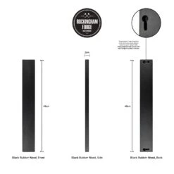 Rockingham Forge 45cm Magnetic Rubber Wood Knife Rack With Wall Fixings, Cherry Black -Kitchen Knife Store rockingham forge 45cm magnetic rubber wood knife rack with wall fixings cherry black p995 4461 image