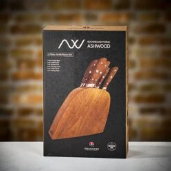 Rockingham Forge Ashwood Knife Block With Five Hammered Knives 21 Rockingham Forge Ashwood Knife Block With Five Hammered Knives -Kitchen Knife Store rockinghamforgeblock