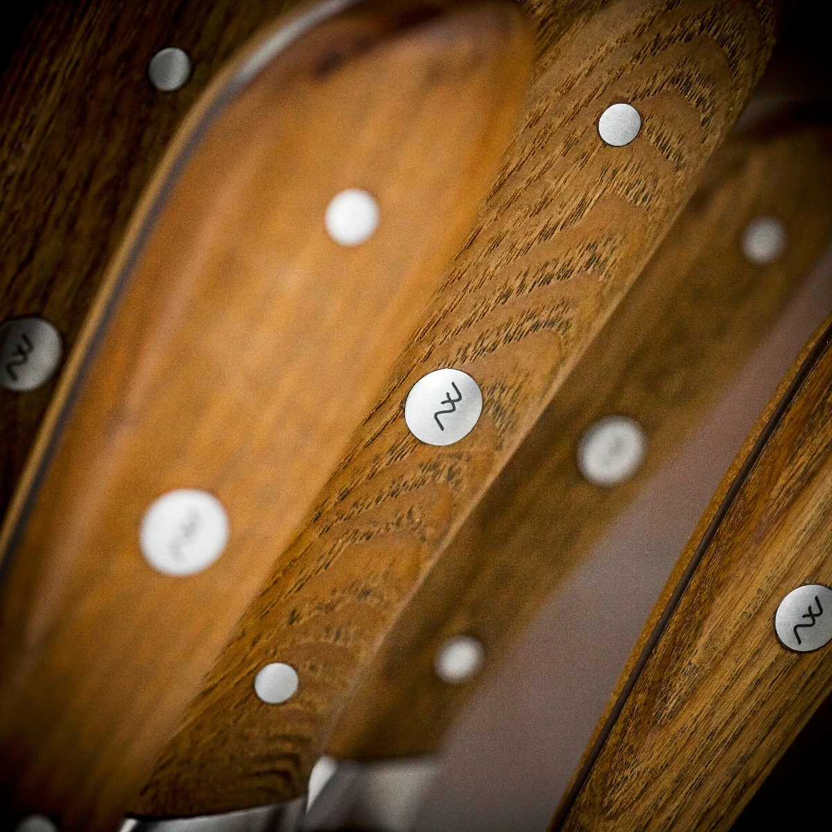 Rockingham Forge Ashwood Knife Block With Five Hammered Knives 11 Rockingham Forge Ashwood Knife Block With Five Hammered Knives - Image 9
