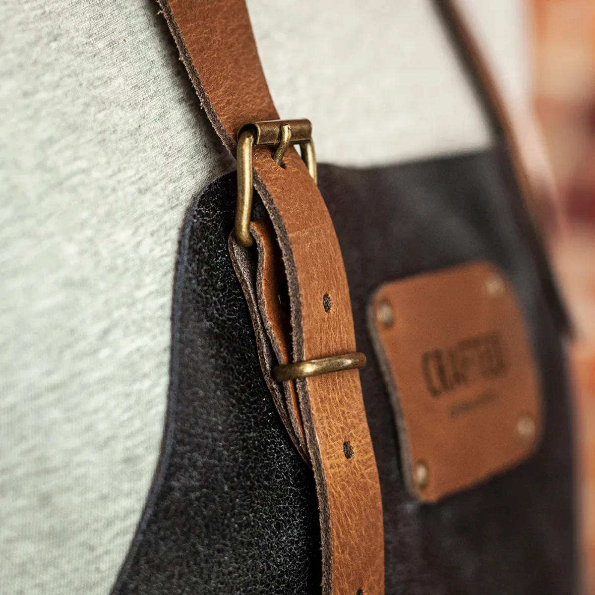 Crafted Rustic Leather Apron 11 Crafted Rustic Leather Apron - Image 9