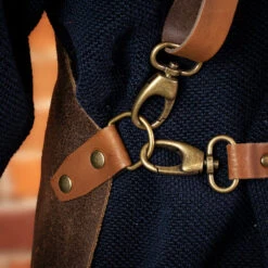 Crafted Rustic Leather X Strap Apron -Kitchen Knife Store rusticapronxstrap 3 1