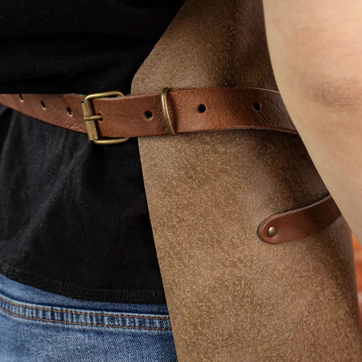 Crafted Rustic Leather Apron 13 Crafted Rustic Leather Apron - Image 11