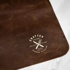 Crafted Rustic Leather Waist Apron -Kitchen Knife Store rusticleatherwaistapron brown 3