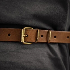 Crafted Rustic Leather Waist Apron -Kitchen Knife Store rusticleatherwaistapron sand 2