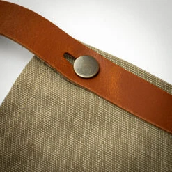 Crafted Washed Canvas Waist Apron -Kitchen Knife Store rusticleatherwaistapron sand 5 4